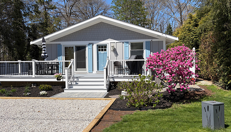 Front of the cottage